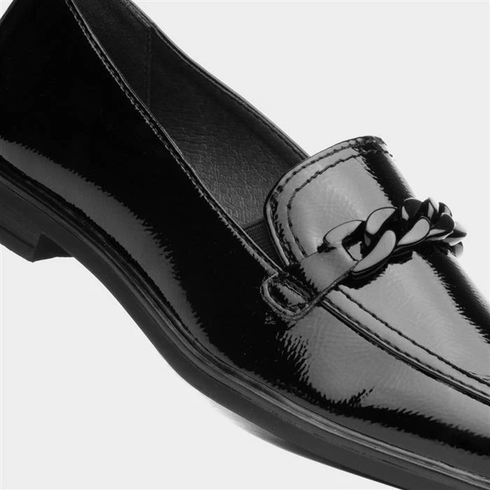 Jana Softline Womens Black Patent Loafers 6 Jana Softline Womens Black Patent Loafers - Image 4