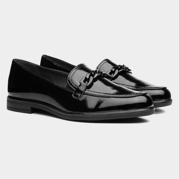 Jana Softline Womens Black Patent Loafers 7 Jana Softline Womens Black Patent Loafers - Image 5