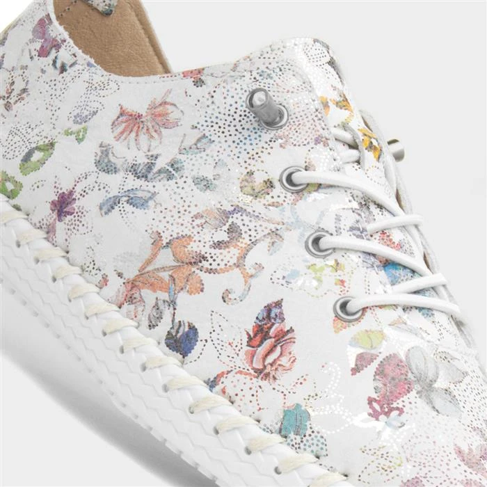 Lunar Exbury Womens White Leather Shoe 6 Lunar Exbury Womens White Leather Shoe - Image 4