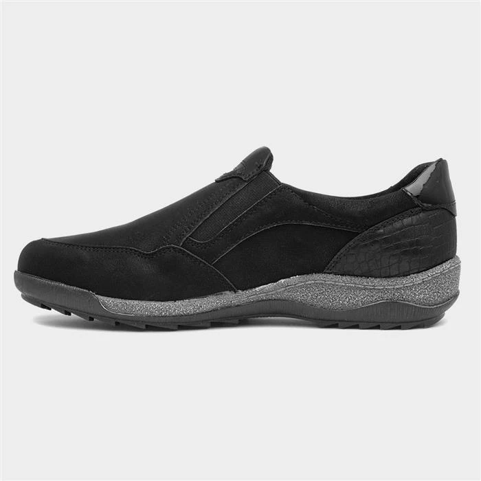 Relife Alison Womens Black Casual Shoe 4 Relife Alison Womens Black Casual Shoe - Image 2