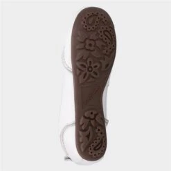 Hush Puppies Janessa Womens White Ballerina -Deals Shoes Store 130048 3 L04.20230410000203