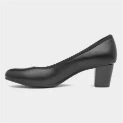 Jana Softline Womens Black Court Shoe -Deals Shoes Store 140016 2 L03.20230515000152