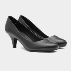 Lilley Viola Womens Black Slip On Court Shoe -Deals Shoes Store 140017 2 L06.20230214000224