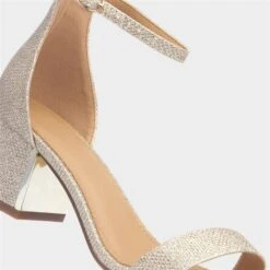 Truffle Halla1 Womens Gold Shimmer Heeled Sandal -Deals Shoes Store 149072 2 L05.20230804000039