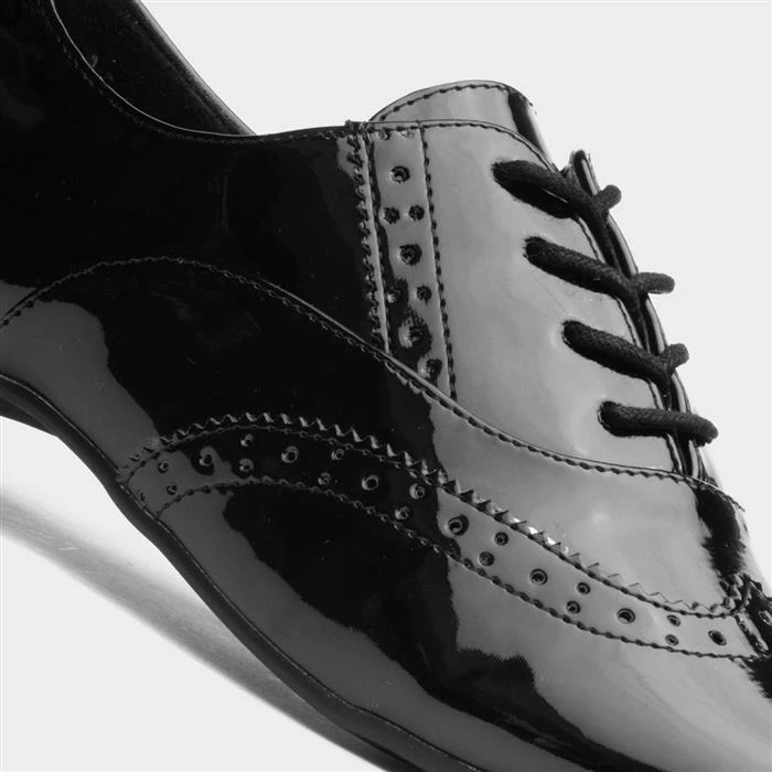 Lilley April Womens Black Brogue Shoe 6 Lilley April Womens Black Brogue Shoe - Image 4