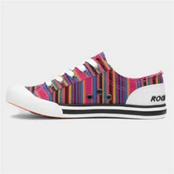 Rocket Dog Jazzin Aloe Womens Multi Stripe Canvas -Deals Shoes Store 165028 2 L03.20230616000032