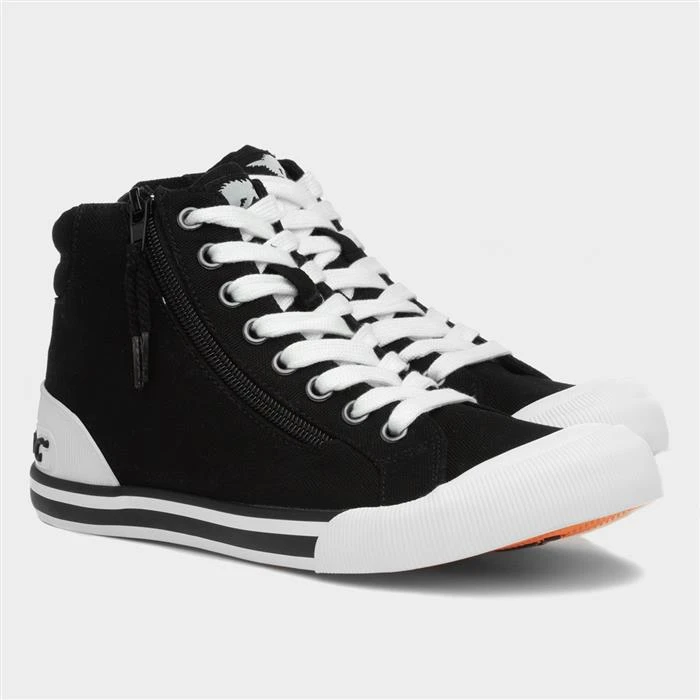 Rocket Dog Jazzin Hi Women's Black Canvas 7 Rocket Dog Jazzin Hi Women's Black Canvas - Image 5