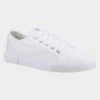Hush Puppies Brooke Womens White Canvas Trainer -Deals Shoes Store 168142 3 L02.20230619000153