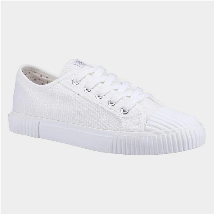 Hush Puppies Brooke Womens White Canvas Trainer 3 Hush Puppies Brooke Womens White Canvas Trainer