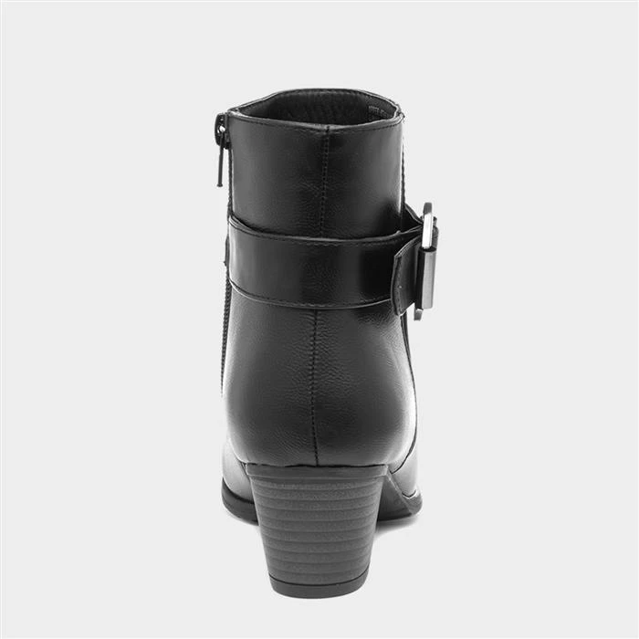 Lilley May Womens Black Heeled Ankle Boot 5 Lilley May Womens Black Heeled Ankle Boot - Image 3