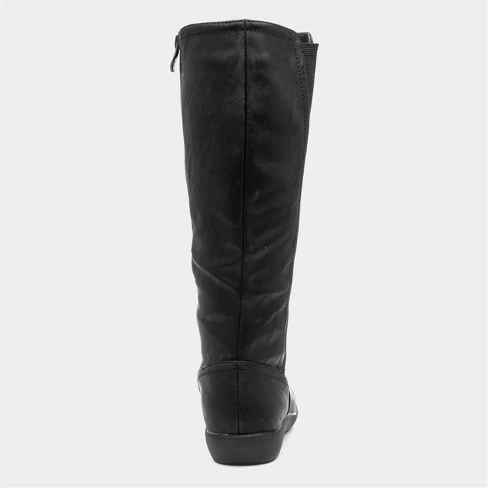 Cushion Walk Sheri Womens Black Calf Boot 5 Cushion Walk Sheri Womens Black Calf Boot - Image 3