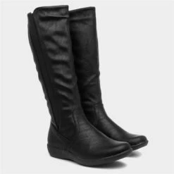 Cushion Walk Sheri Womens Black Calf Boot 11 Cushion Walk Sheri Womens Black Calf Boot -Deals Shoes Store 18277 2 L06.20230717000055