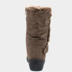 Softlites Jo Womens Brown Faux Fur Calf Boot -Deals Shoes Store 185011 2 L04.20230126000523