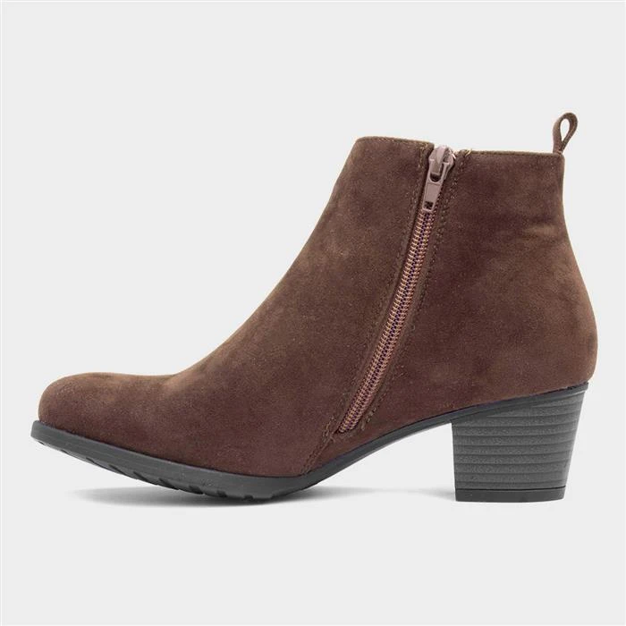 Lilley Mel Womens Brown Ankle Boot 4 Lilley Mel Womens Brown Ankle Boot - Image 2