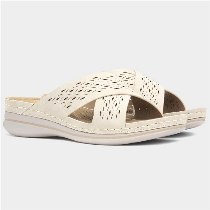 Lilley & Skinner Antigua Womens Beige Mule Sandal 7 Lilley & Skinner Antigua Womens Beige Mule Sandal - Image 5