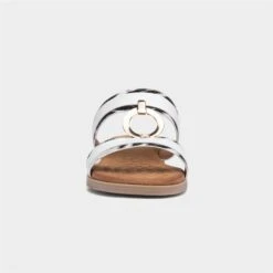 Lunar Bayswater Womens White Zebra Print Sandal