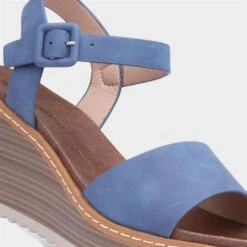 Heavenly Feet Orion Womens Blue Denim Sandal -Deals Shoes Store 191262 2 L05.20230529000121