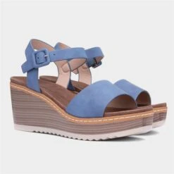 Heavenly Feet Orion Womens Blue Denim Sandal -Deals Shoes Store 191262 2 L06.20230529000121