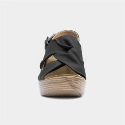 Heavenly Feet Libra Womens Black Heeled Sandal