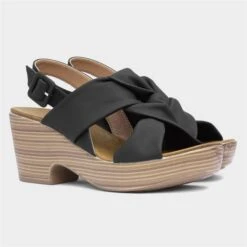 Heavenly Feet Libra Womens Black Heeled Sandal -Deals Shoes Store 191267 2 L06.20230612000042