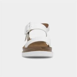 Heavenly Feet Pistachio Womens White Wedge Sandal