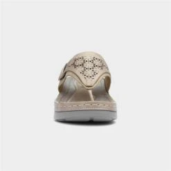 Comfy Steps Malta Womens Beige Toe Post Sandal