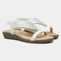 Lilley Womens White Diamante Sandal -Deals Shoes Store 197015 2 L06.20230510000221