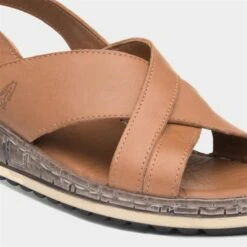 Hush Puppies Elena Womens Tan Wedge Sandal -Deals Shoes Store 199301 2 L05.20220418000242