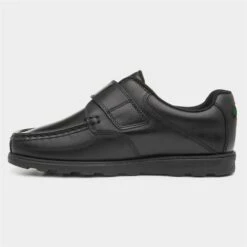 Kickers Boys Fragma Leather Shoe In Black -Deals Shoes Store 203007 2 L03.20230718000310