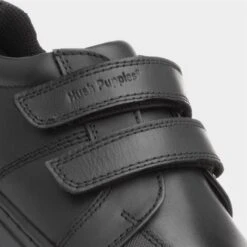 Hush Puppies Santos Boys Black Leather Shoe -Deals Shoes Store 203014 2 L05.20221212000132