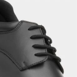 Hush Puppies Tim Boys Black Leather Lace Up Shoe -Deals Shoes Store 203015 2 L05.20230510000223