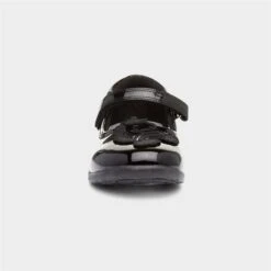 Buckle My Shoe Girls Patent Bar Shoe In Black