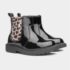 Walkright Elsie Kids Black Patent Ankle Boot -Deals Shoes Store 281023 2 L06.20230731000255