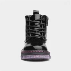 Walkright Emily Kids Black Glitter Sole Boots