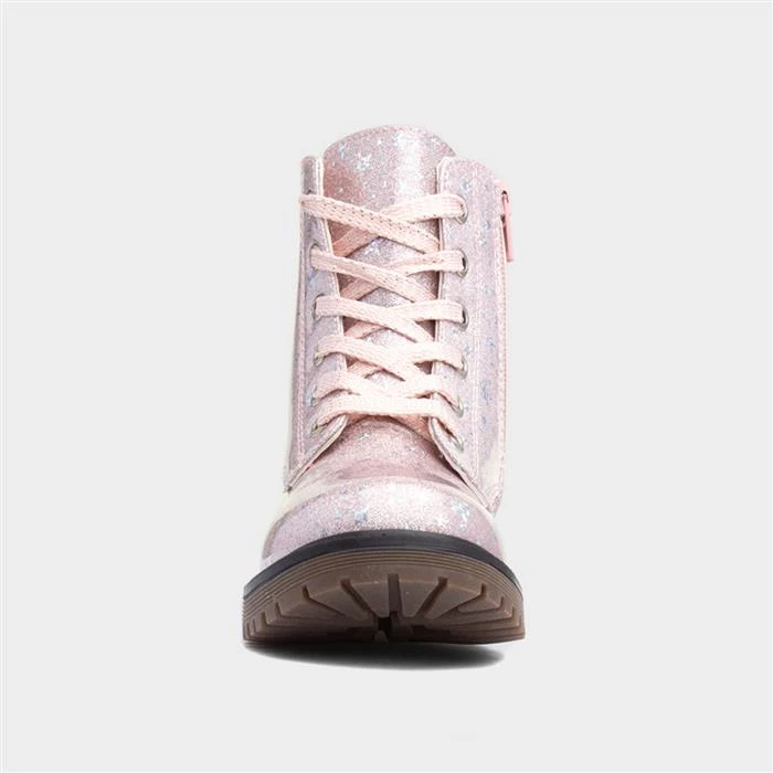 Lilley Junior Leanne Kids Pink Glitter Boot 3 Lilley Junior Leanne Kids Pink Glitter Boot