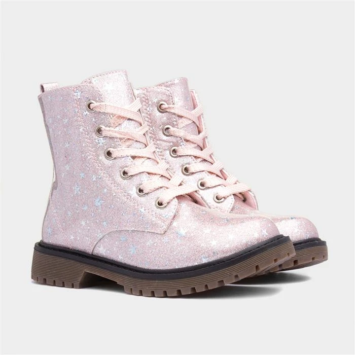 Lilley Junior Leanne Kids Pink Glitter Boot 7 Lilley Junior Leanne Kids Pink Glitter Boot - Image 5
