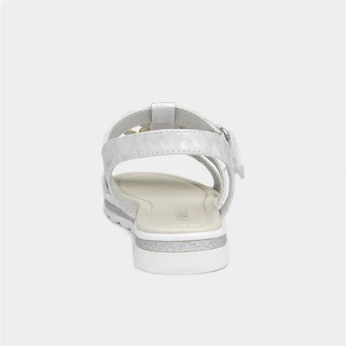 Walkright Girls Silver And Metallic Sandals 5 Walkright Girls Silver And Metallic Sandals - Image 3