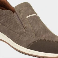 Relife Rob Mens Taupe Slip On Casual Shoe -Deals Shoes Store 520284 2 L06.20230809000240