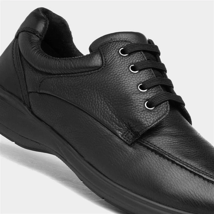 Comfy Steps Duke Mens Black Leather Shoe 6 Comfy Steps Duke Mens Black Leather Shoe - Image 4