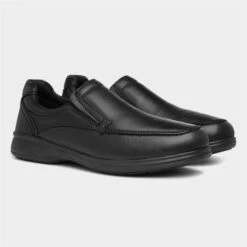 Comfy Steps Baron Men's Black Leather Shoe -Deals Shoes Store 520373 2 L06.20230302000204
