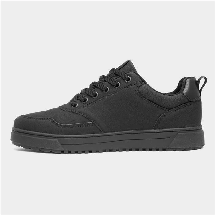 Osaga Foden Mens Black Lace Up Trainers 4 Osaga Foden Mens Black Lace Up Trainers - Image 2