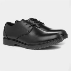 Beckett Bertie Mens Black Plain Lace Up Shoe -Deals Shoes Store 52145 2 L06.20230127000402