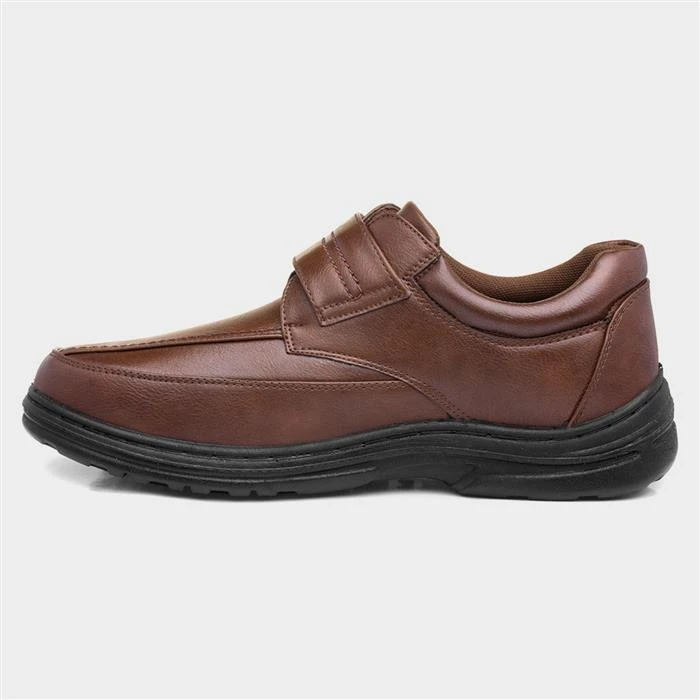 Hobos Bo Mens Brown Easy Fasten Shoe 4 Hobos Bo Mens Brown Easy Fasten Shoe - Image 2