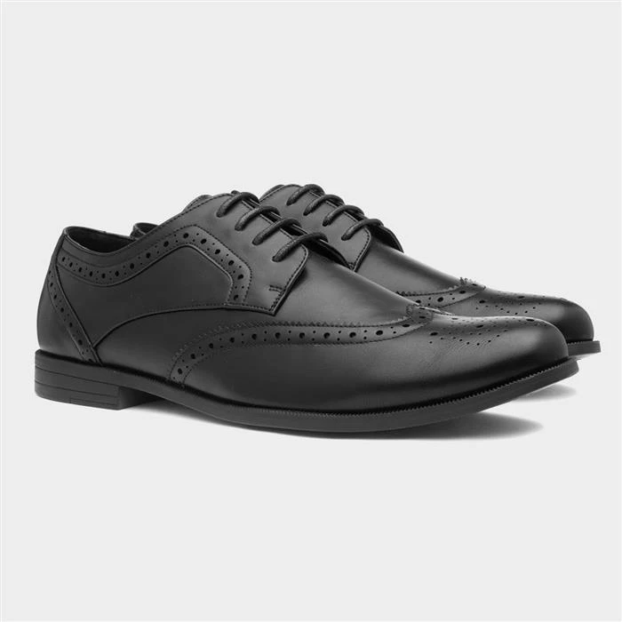 Beckett Billy Mens Black Lace Up Brogue Shoes 7 Beckett Billy Mens Black Lace Up Brogue Shoes - Image 5