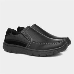 Cushion Walk Mens Black Slip On Shoe -Deals Shoes Store 52249 2 L06.20230718000311