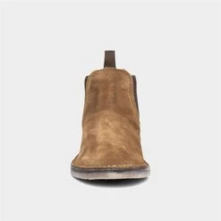 Hush Puppies Shaun Mens Tan Suede Chelsea Boot