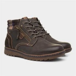 Relife Nick Mens Brown Lace Up Wide Fit Ankle Boot -Deals Shoes Store 58580 2 L06.20230109000044