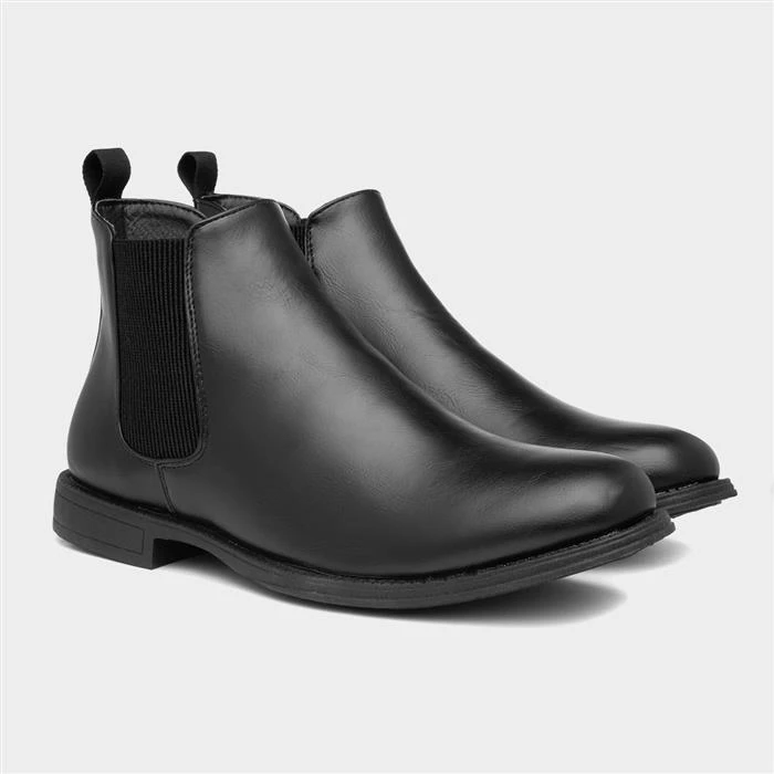 Beckett Briggs Mens Black Smart Chelsea Boot 7 Beckett Briggs Mens Black Smart Chelsea Boot - Image 5