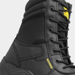 EarthWorks Nail Mens Black Lace Up Safety Boot -Deals Shoes Store 58821 2 L05.20230216000338
