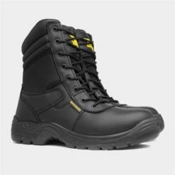 EarthWorks Nail Mens Black Lace Up Safety Boot -Deals Shoes Store 58821 2 L06.20230216000338